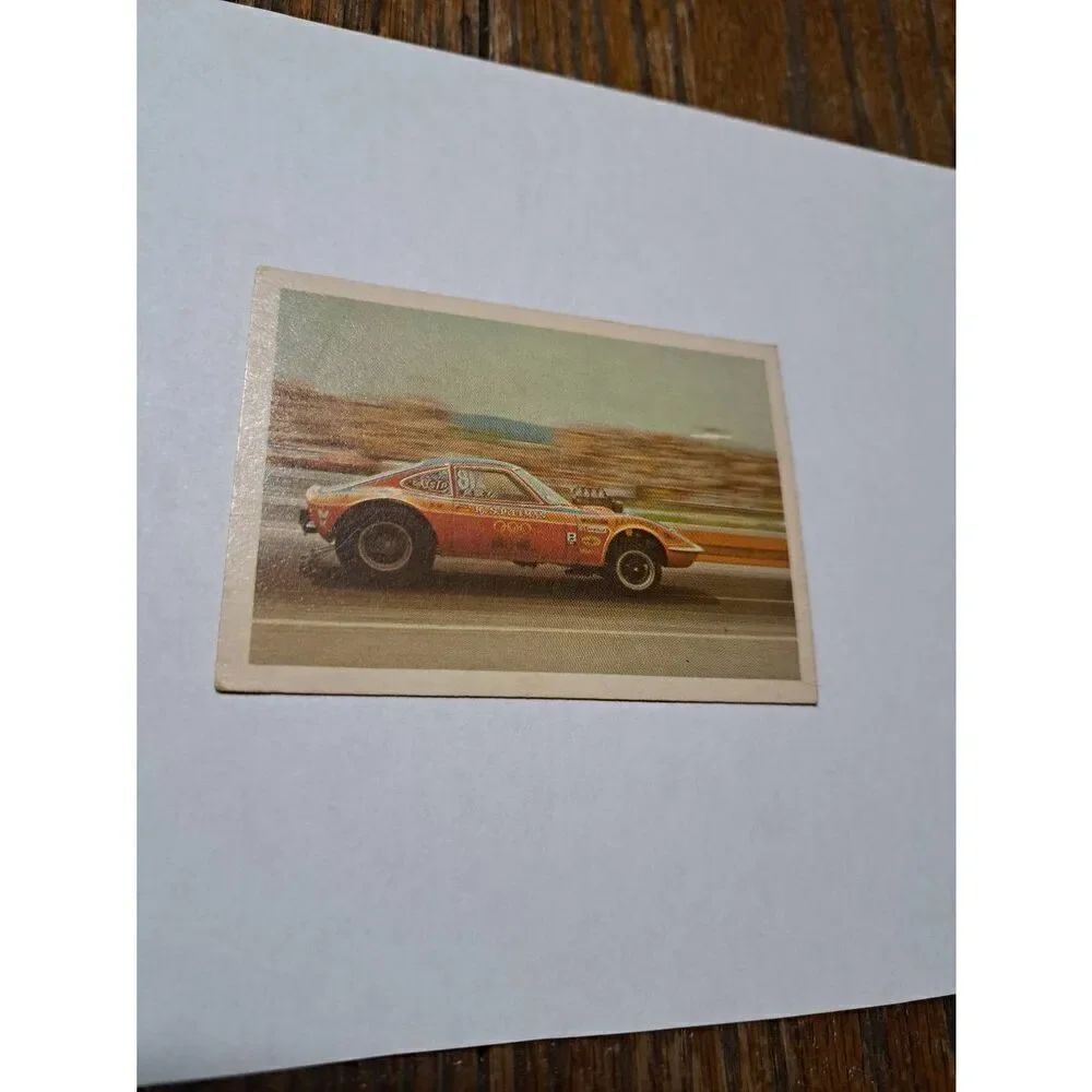 Vintage 1971 KS Pittman Super Tiger Opel GT #20 Fleer AHRA Race Car Trading Card